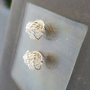 Sterling Silver Love Knot Earrings